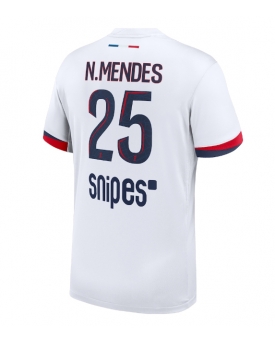 Billige Fotballdrakt Paris Saint-Germain Nuno Mendes #25 Replika Bortedrakt 2025-26 Kortermet Billige Fotballdrakt Paris Saint-Germain Nuno Mendes #25 Replika Bortedrakt 2025-26 Kortermet